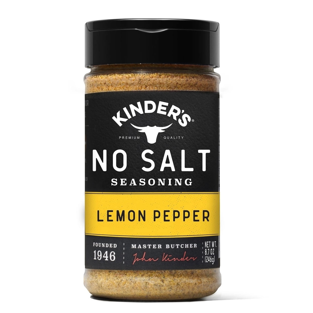 Kinder's No Salt Lemon Pepper Seasoning Blend (8.7 Ounce)