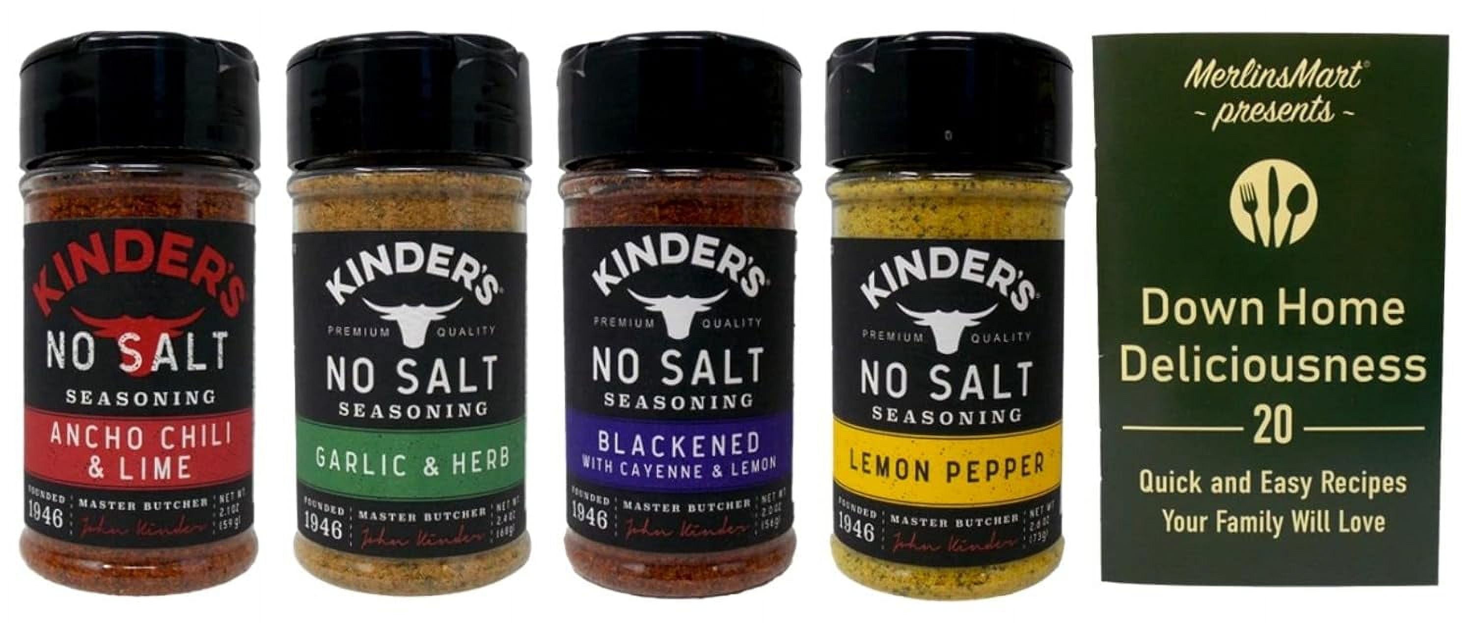 Kinder's No Salt Seasoning 4 Flavor Variety (1) Each Taco Blend