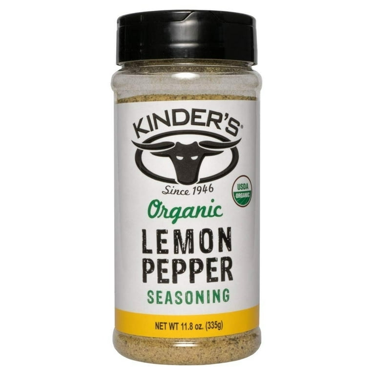 Organic Cracked Pepper & Lemon Seasoning - Kinders