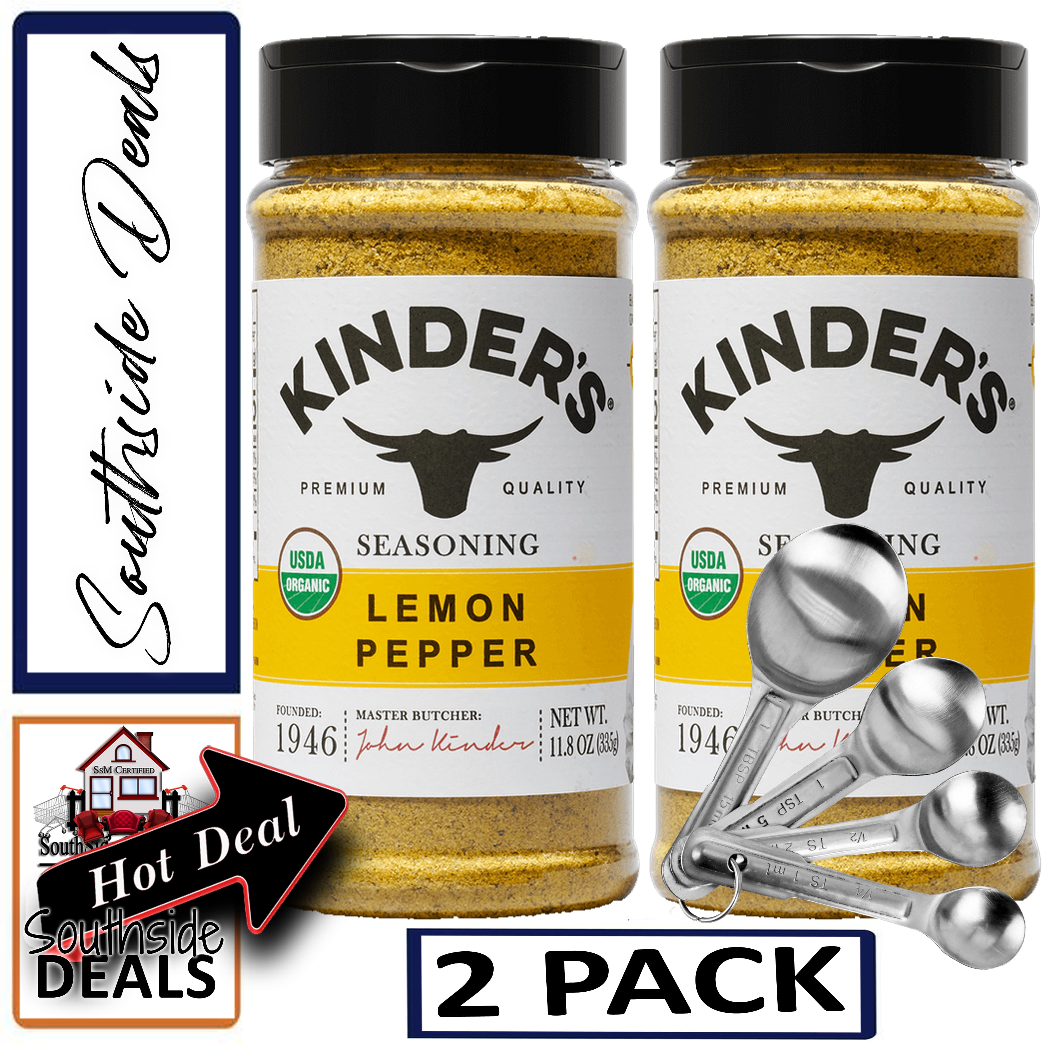 No Salt Lemon Pepper Seasoning - Kinders