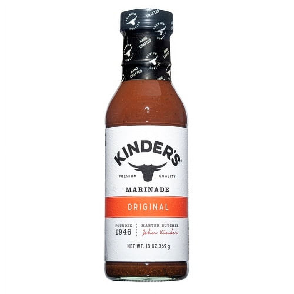 Kinder's Original Marinade, Red jalapenos, Garlic, Sweet Tomatoes