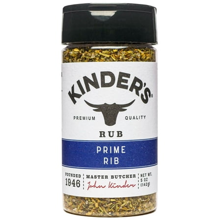 Kinder's Prime Rib Rub for Beef Pork Lamb Wild Game Seasoning 5 Oz Bottle