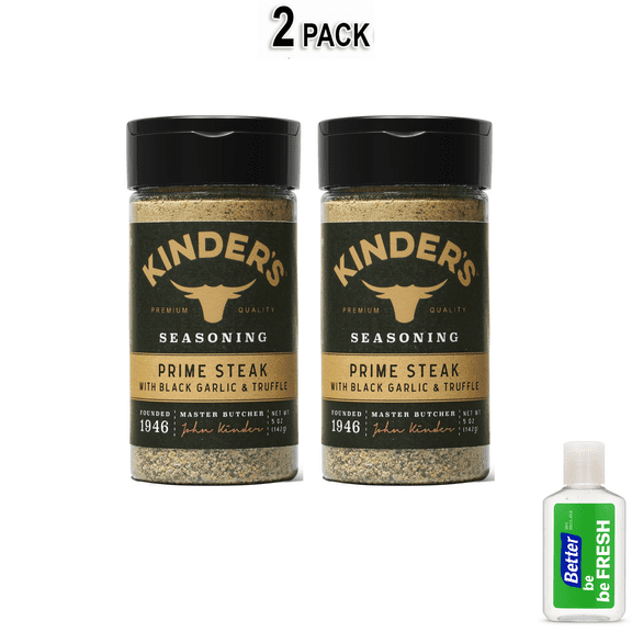 Kinder's Prime Steak with Black Garlic and Truffle Rub and Seasoning, 5 oz