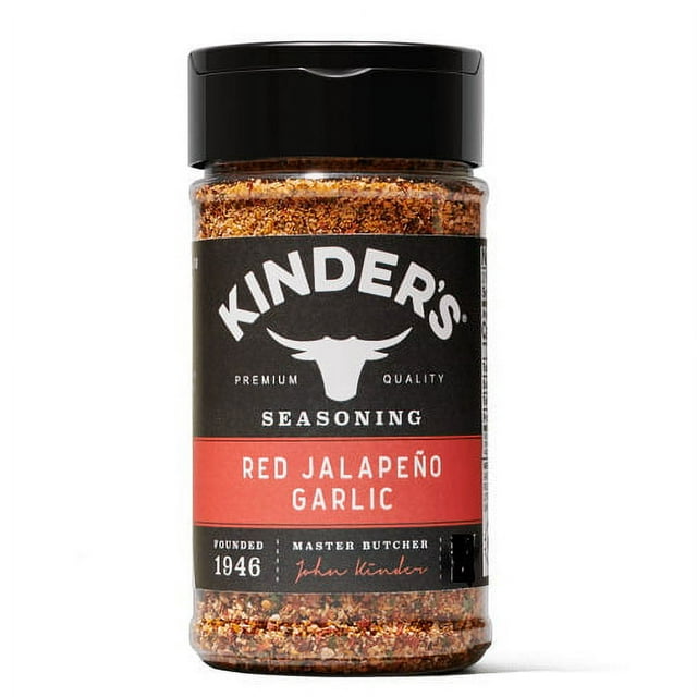 Kinder's Red Garlic Seasoning, Crushed Red Jalapeno and Garlic, Premium