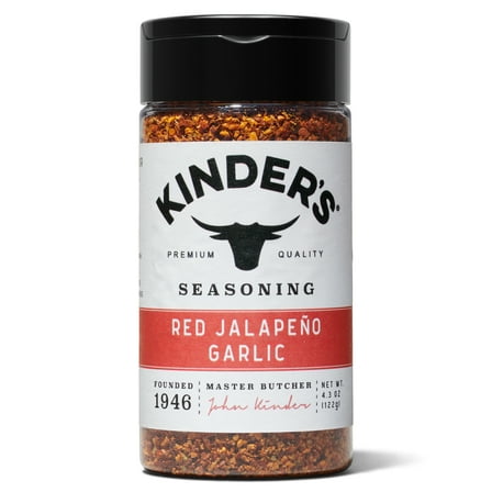 Kinder's Red Jalapeno Garlic Seasoning, 4.3 oz