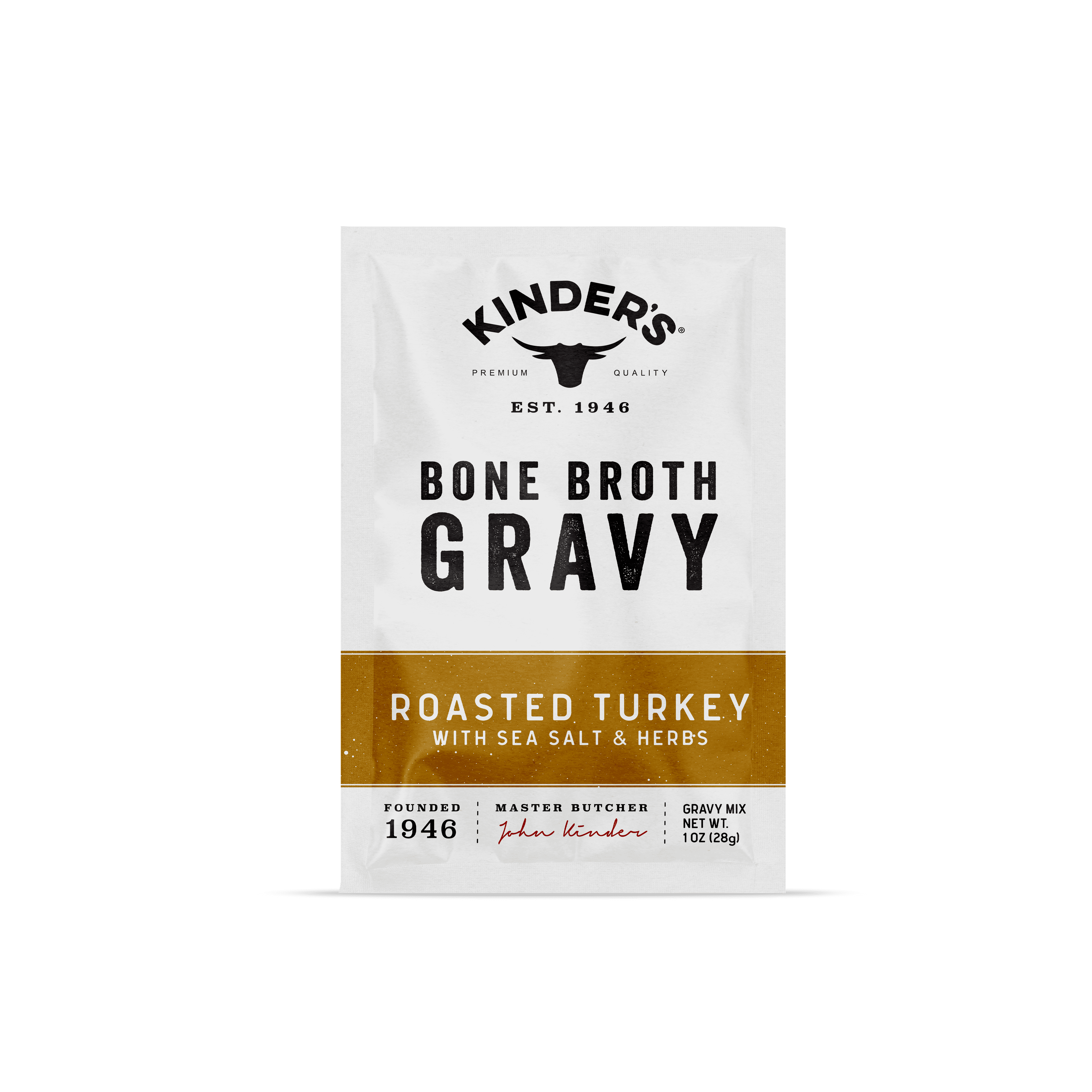 Kinder's Roasted Turkey Bone Broth Gravy Mix, 1 oz Pouch
