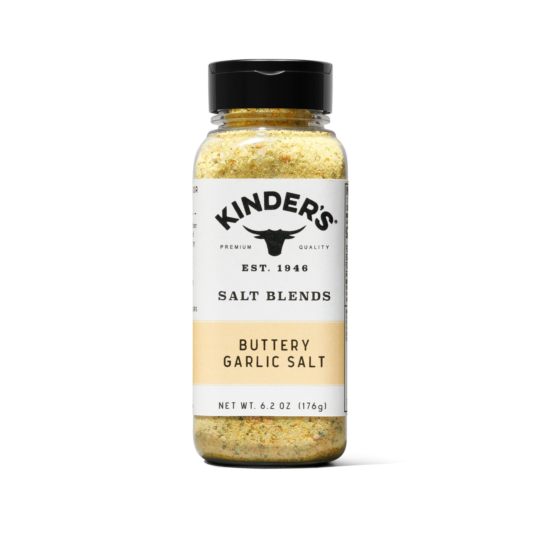 Kinder's Salt Blends Seasoning Buttery Garlic Salt, 6.2 oz