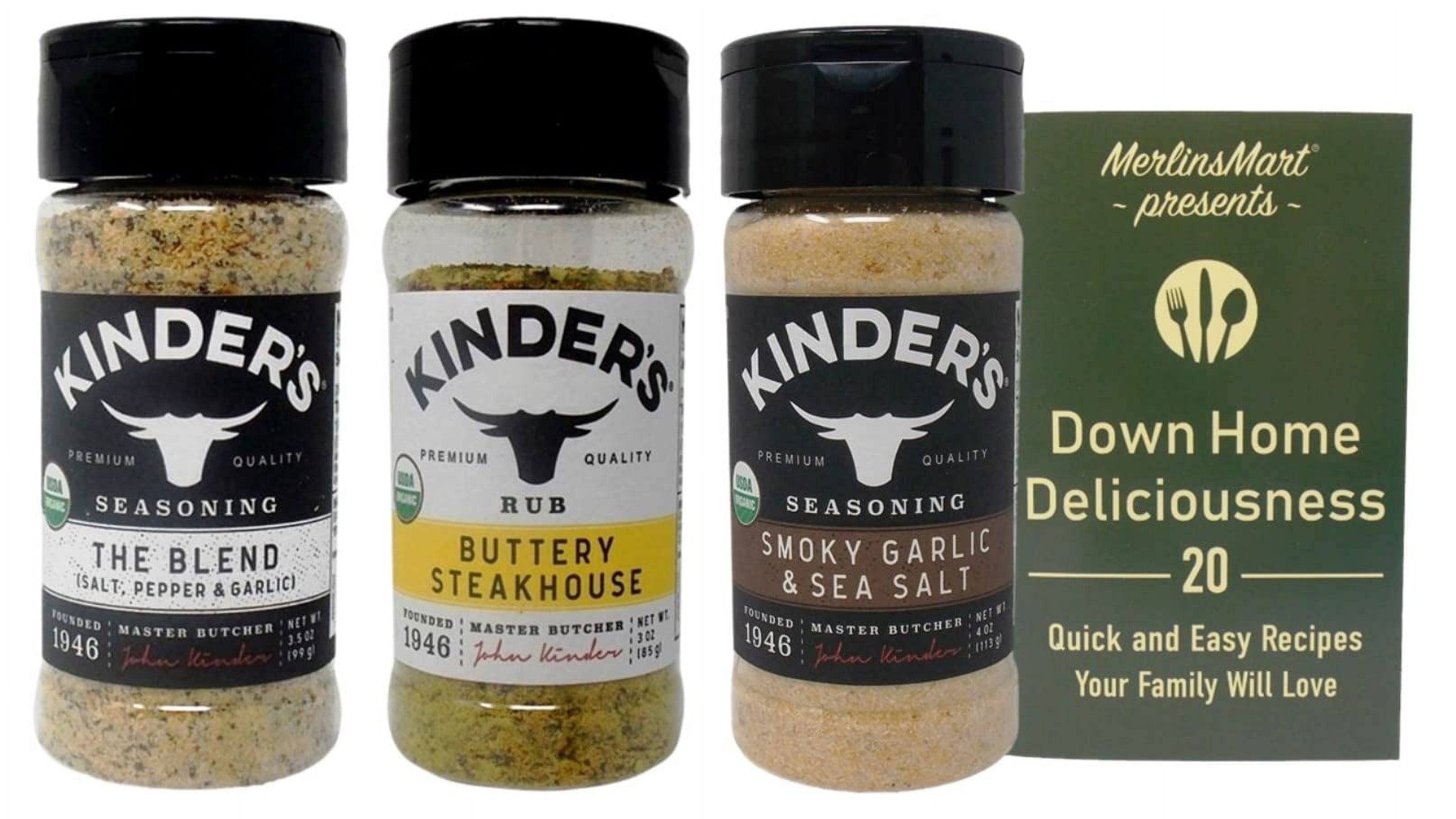 Kinder's Seasoning 3 Flavor Variety - (1) Each: The Blend, Buttery ...