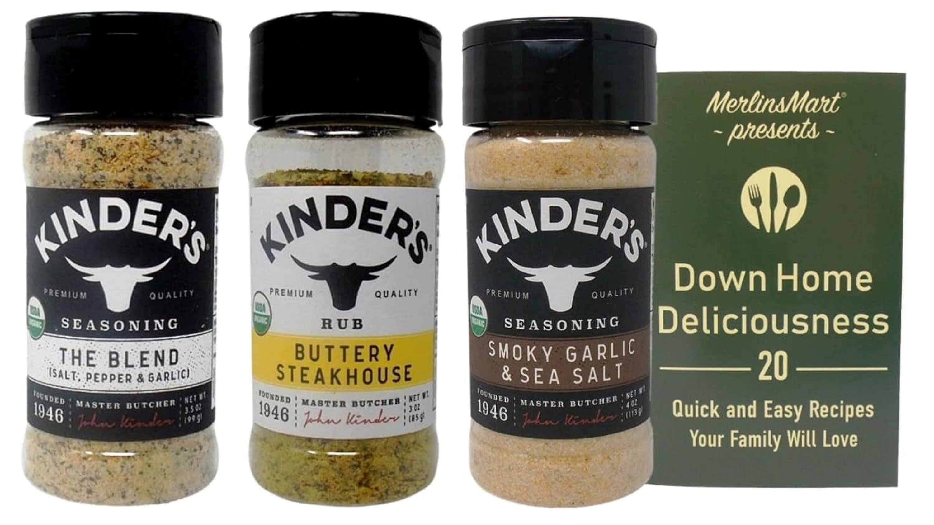 Kinder's Seasoning 3 Flavor Variety - (1) Each: The Blend, Buttery ...
