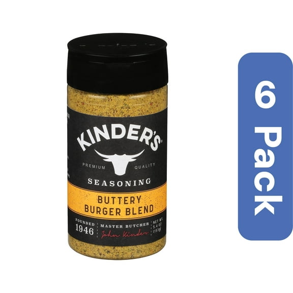 Kinder's Seasoning Buttery Burger Blend 5.4 oz (Pack Of 6)