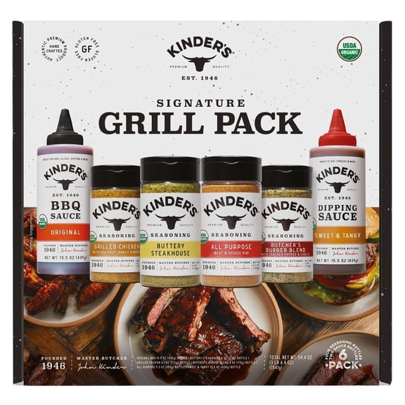 Kinder's Organic Signature Grill Variety Pack, 54.4 Ounce