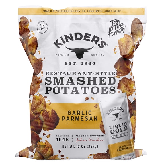 Kinder's Garlic Parmesan Frozen Smashed Potatoes, 13 oz Bag