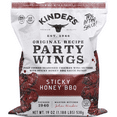 thumbnail image 1 of Kinder's Sticky Honey BBQ Frozen Chicken Wings, 19 oz Bag, 1 of 10