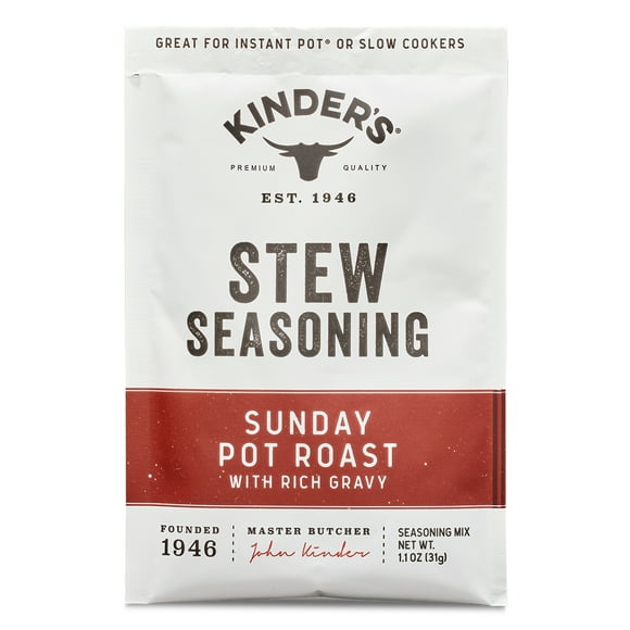 Kinder's Sunday Pot Roast Stew Seasoning for Slow Cooking, 1 oz