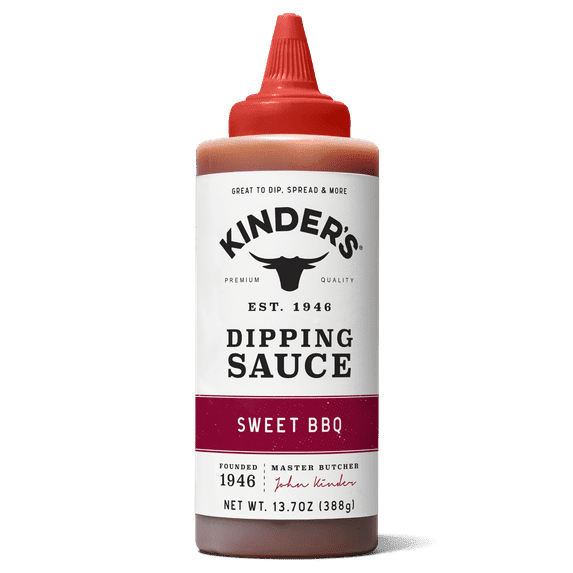 Kinder's Sweet BBQ Dipping Sauce, 13.7 oz Squeeze Bottle pack of 2