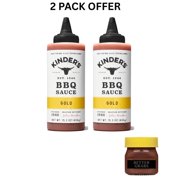 Kinder's Sweet and Tangy Gold BBQ Sauce, Squeeze Bottle 15.3 oz