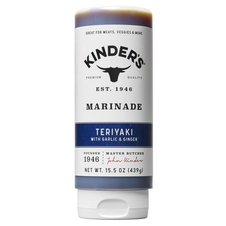 Kinder's Teriyaki Marinade, Sauce, and Glaze with Garlic and Ginger, 15.5 oz