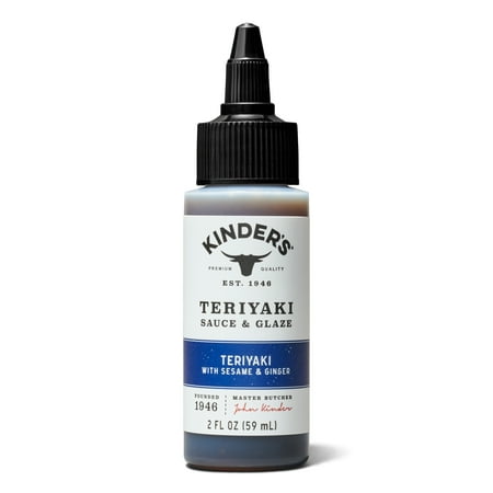 Kinder's Teriyaki Sauce and Glaze, 2 fl oz Small Bottle