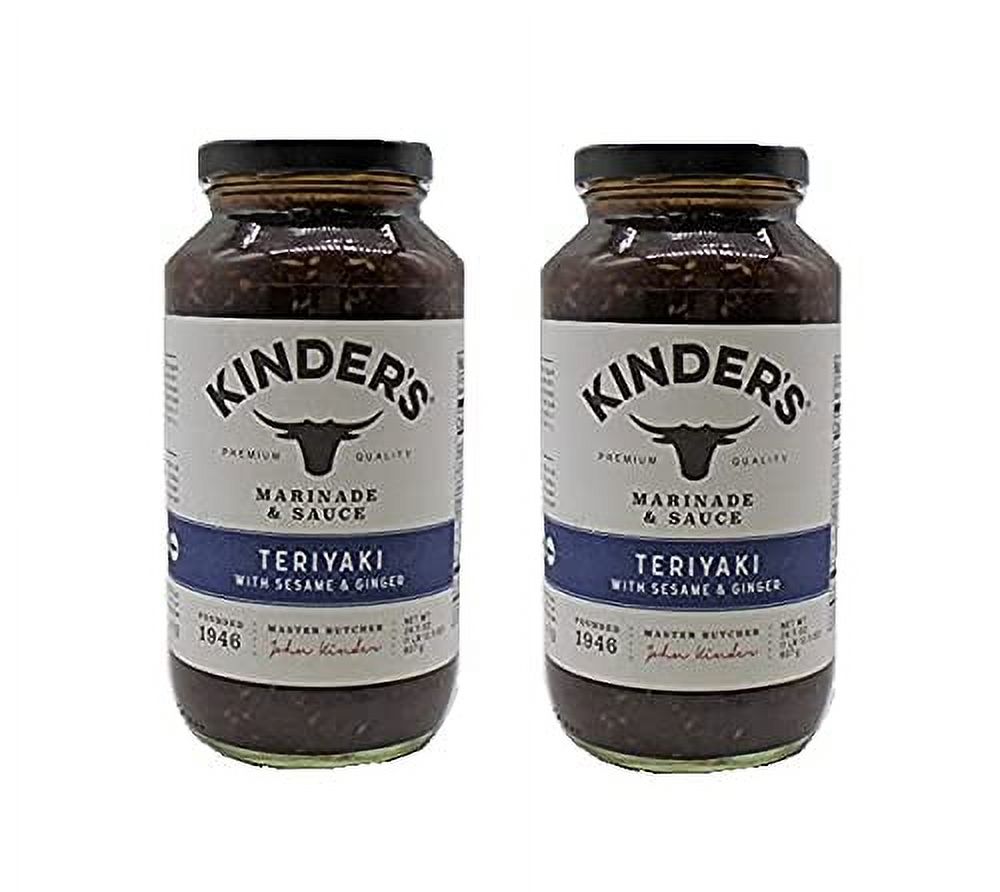 Kinder's Teriyaki with Sesame & Marinade & Dipping Quity 2 Glass Jars