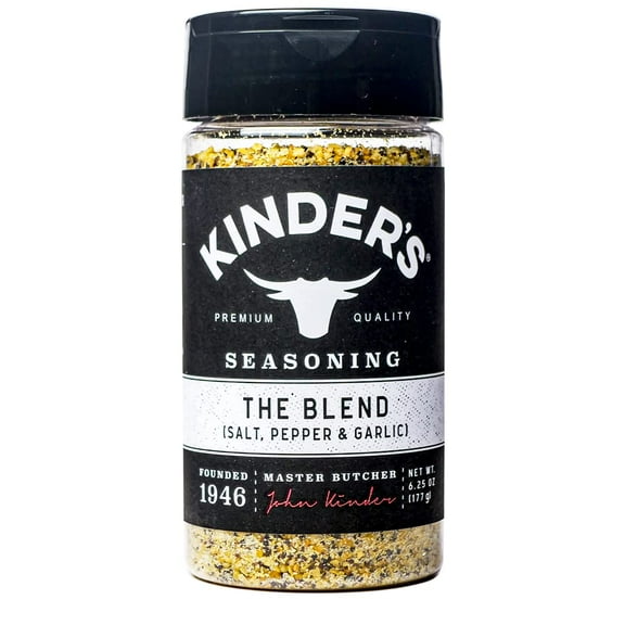 Kinder's The Blend Seasoning Salt, Pepper and Garlic, 10.5 oz. H1