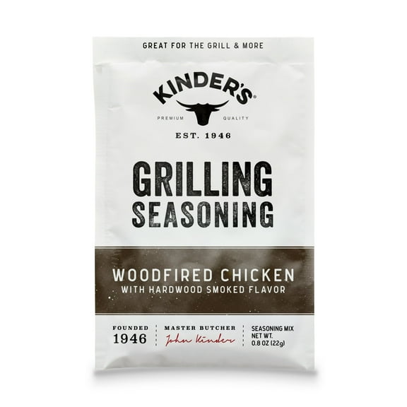 Kinder's Woodfired Chicken Seasoning, 0.8 oz Packet 2 pack