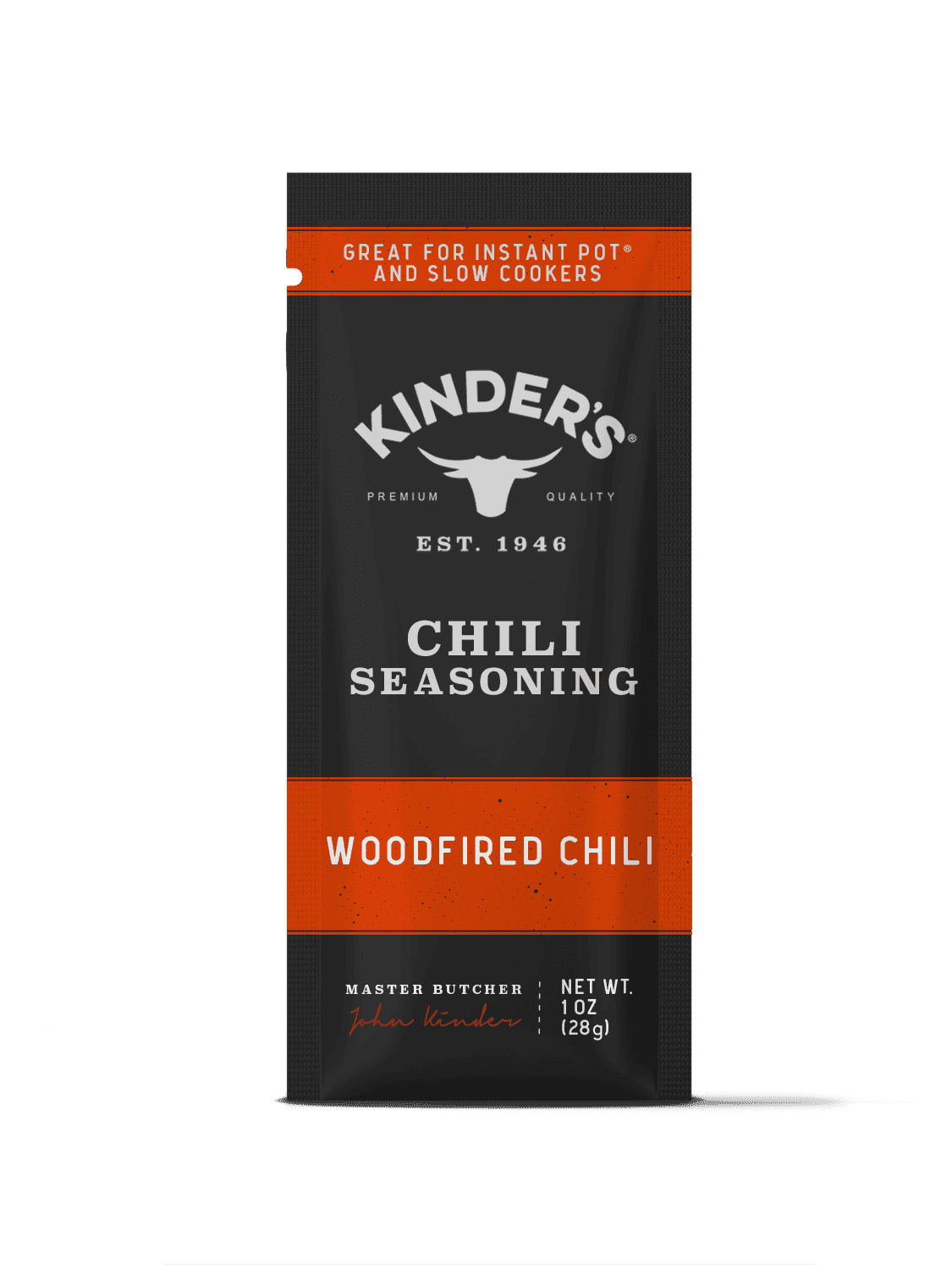 Kinder's Woodfired Chili Seasoning for Slow Cooking, 1 oz
