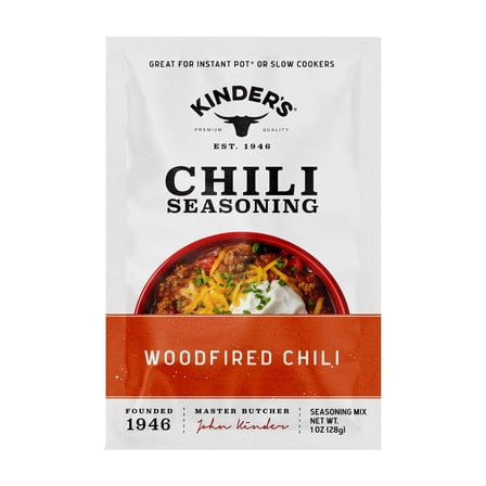 Kinder's Woodfired Chili Seasoning for Slow Cooking, 1 oz