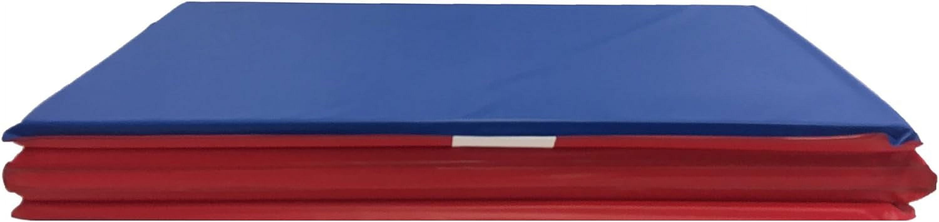 KinderMat, 1" Thick KinderMat, 4Section Rest Mat, 45" x 19" x 1", Red
