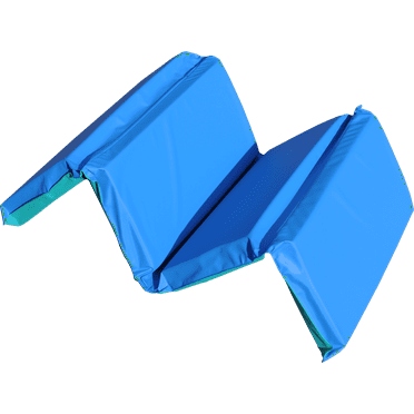 Kindermat Brand Nap Mat-2" Thick, Blue and Teal-1 Unit per Package-Ages 2 and Above-100% Made in USA