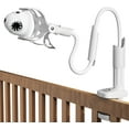 thumbnail image 1 of KinderSense Baby Monitor Mount - Extra Long (35") - 360° Rotation, White, 1 of 6