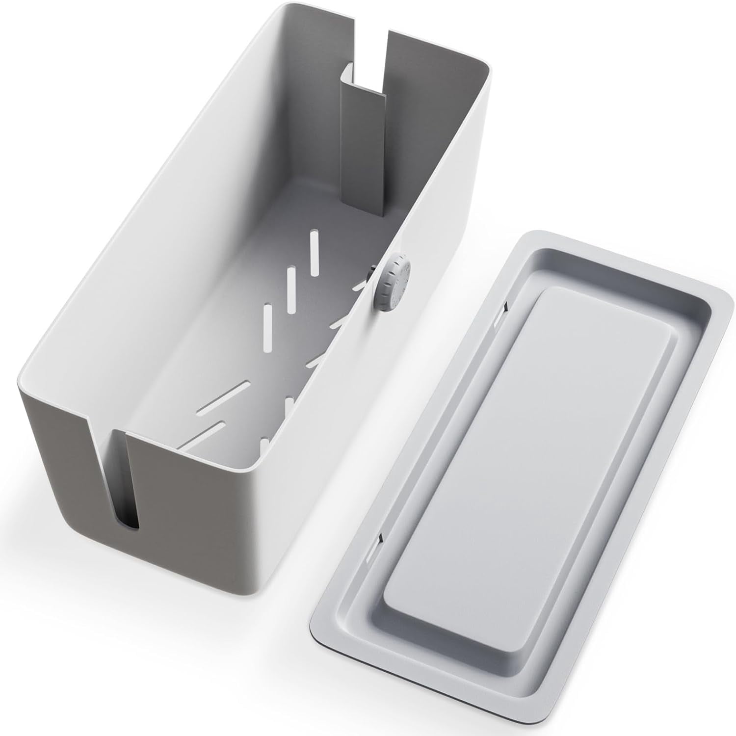 KinderSense Cable Management Box - Cord Organizer with Child Proof Lock ...