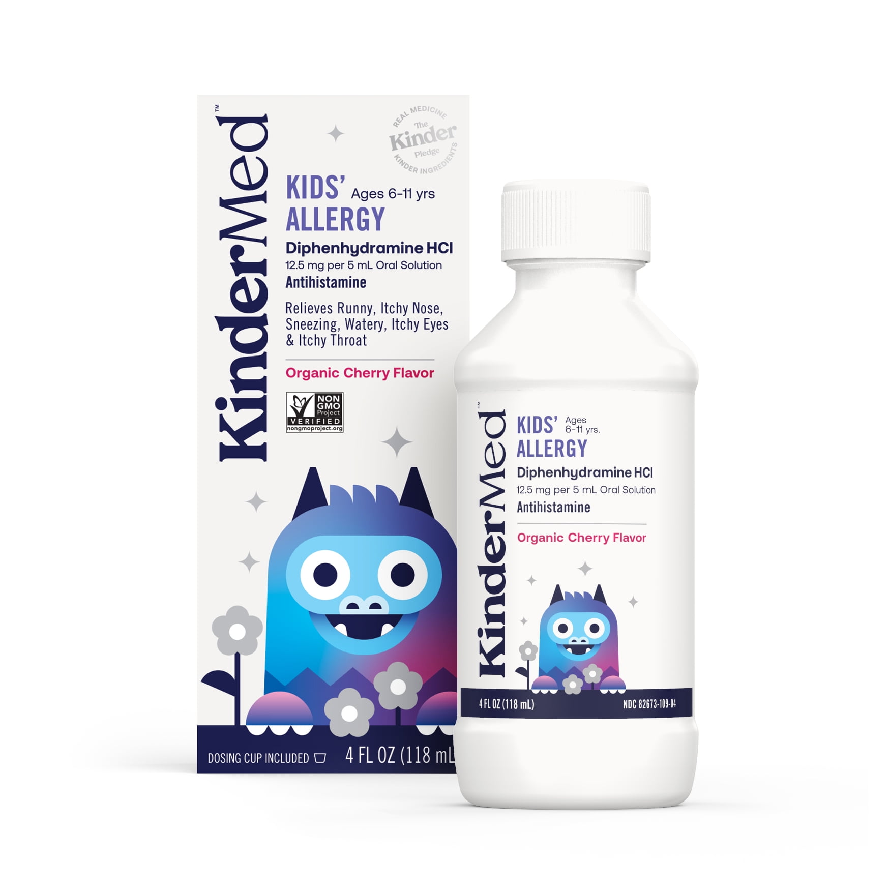 Kinderfarms KinderMed Kids' Allergy, Organic Cherry Flavor, 4oz (118mL)