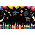 thumbnail image 1 of Kindergart Back to School rations Backdrop Preschool Chalkboard Blackboard Pcil Classroom Party Photo Background, 1 of 8
