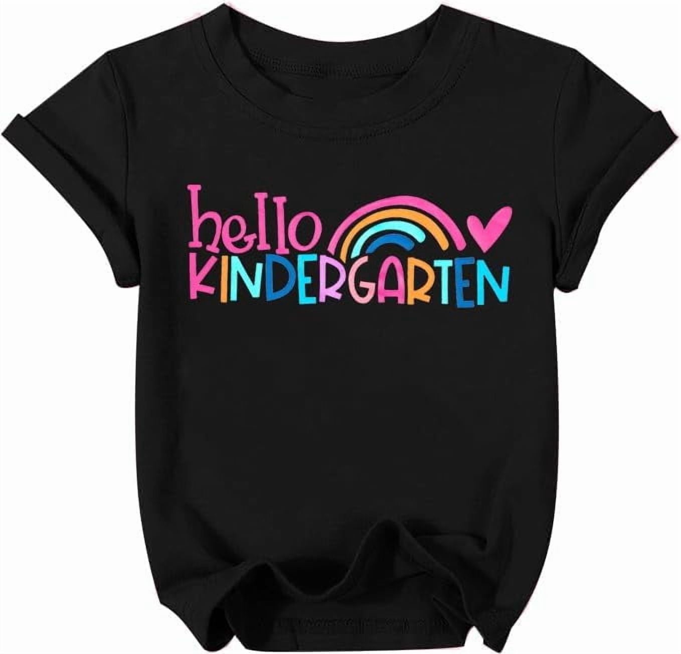 Kindergarten Back to School T-Shirt First Day of School Preschool Shirt ...