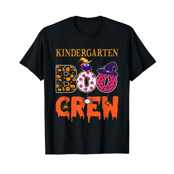 Kindergarten Boo Crew Halloween Kindergarten Teacher Student T-Shirt