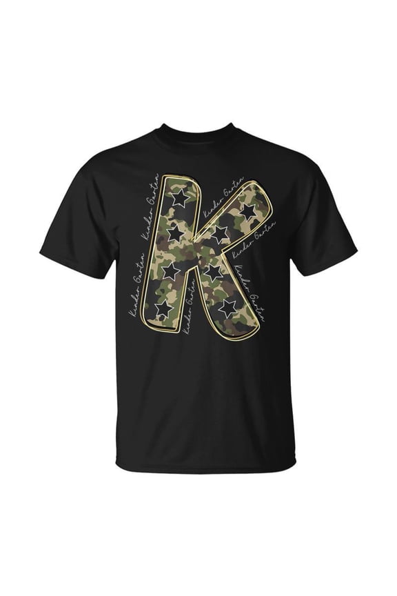 Kindergarten Camo Camouflage Back To School Teacher TShirt