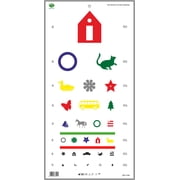 BASCH Kindergarten Colour Distance Vision Eye Chart 20 Feet