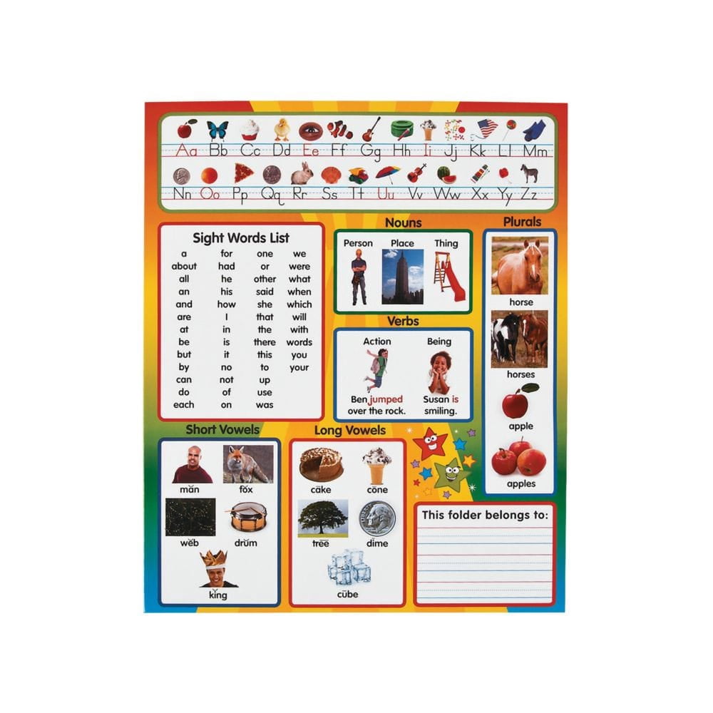 Kindergarten Common Core Pocket Folders - Educational - 12 Pieces ...
