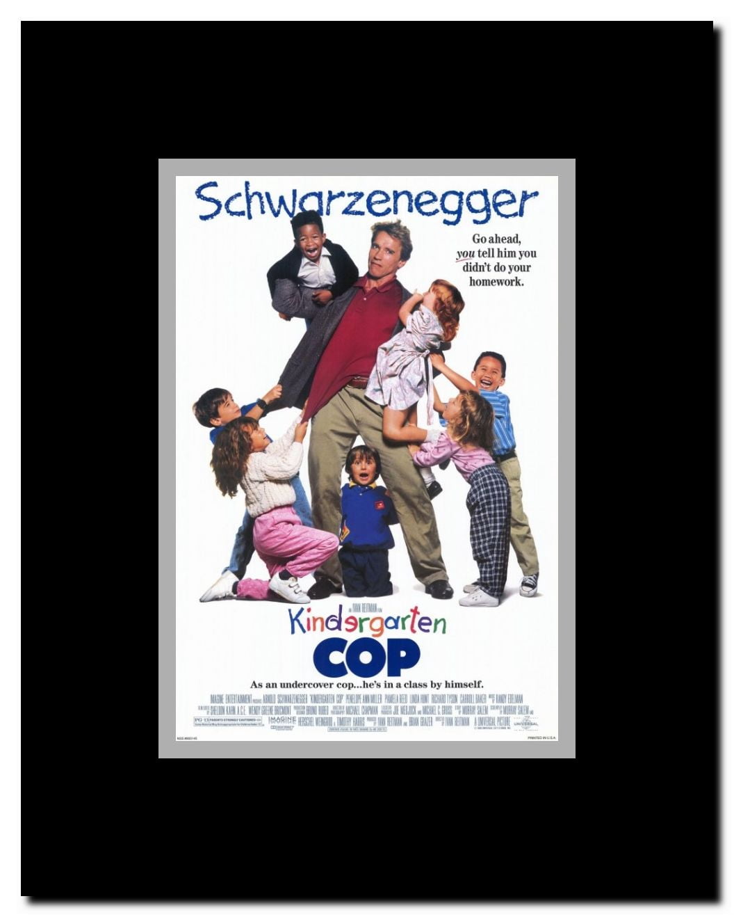Kindergarten Cop Framed Movie Poster