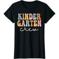 thumbnail image 1 of Kindergarten Crew Retro Groovy Vintage First Day Of School T-Shirt, 1 of 3