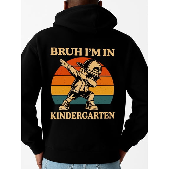 Kindergarten Dab graphic hoodies funny humor men's sweater hoodie black New Spring and Autumn Season Printed Hoodie in Style comfortable vintage wife Vintage Unisex Shirt Printed tshirts