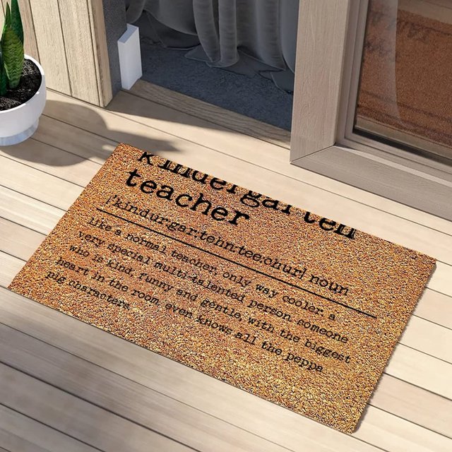 Kindergarten Dictionary Definition Noun Coconut Coir Mat Entry Patio