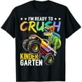 thumbnail image 1 of Kindergarten Dinosaur Monster Truck Back to School Boys Gift T-Shirt, 1 of 3