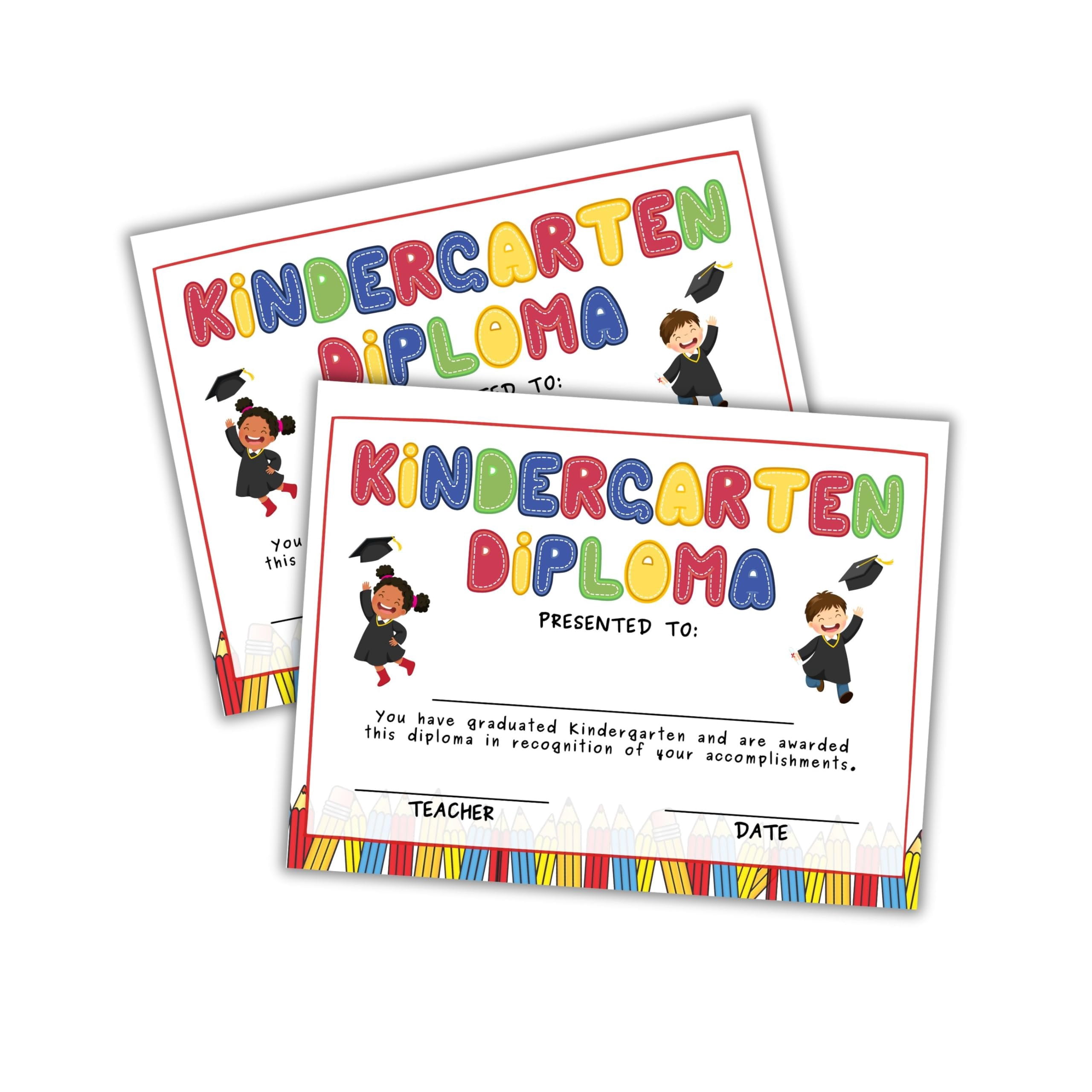 Kindergarten Diploma Certificate of Graduation 30pk 8.5x11 Pre K ...
