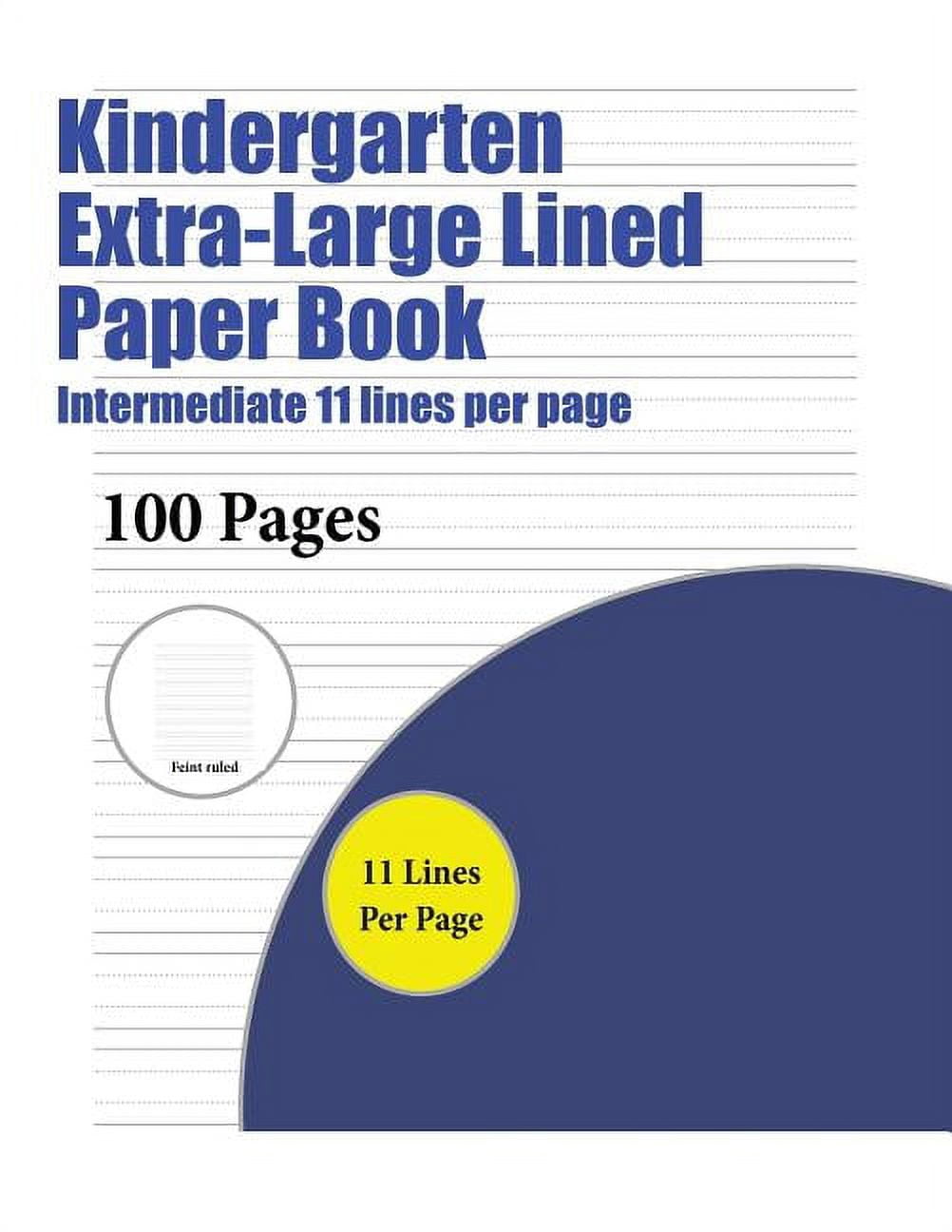 Large Lined Paper For Kindergarten