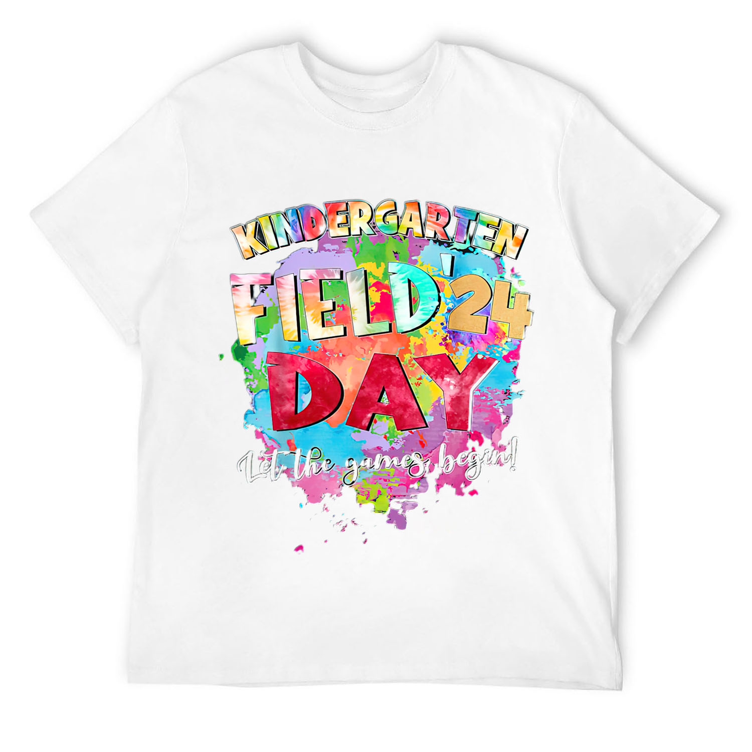 Kindergarten Field Day 2024 Let The Games Begin Kids Teacher TShirt