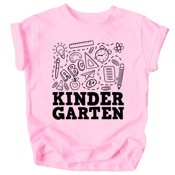 Kindergarten First Day Back Gift T-Shirt Boys and Girls Back to School Shirts and Raglans Pink Shirt Youth Small