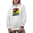 thumbnail image 1 of Kindergarten Graduate, Nailed It feat. a Dinosaur, Pre-School Graduation, White Hooded Sweatshirt or Hoodie, Medium, 1 of 5