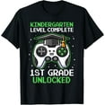 thumbnail image 1 of Kindergarten Graduation 1st Grade Unlocked Gamer Boys Kids T-Shirt Tops Tee, 1 of 4