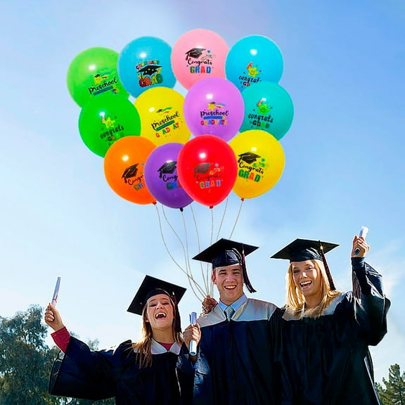 Kindergarten Graduation Balloons, Preschool Graduate Party Balloon Decorations, Kindergarten Congrats Grad Party Latex Balloon for Pre Elementary Graduation Party Supplies